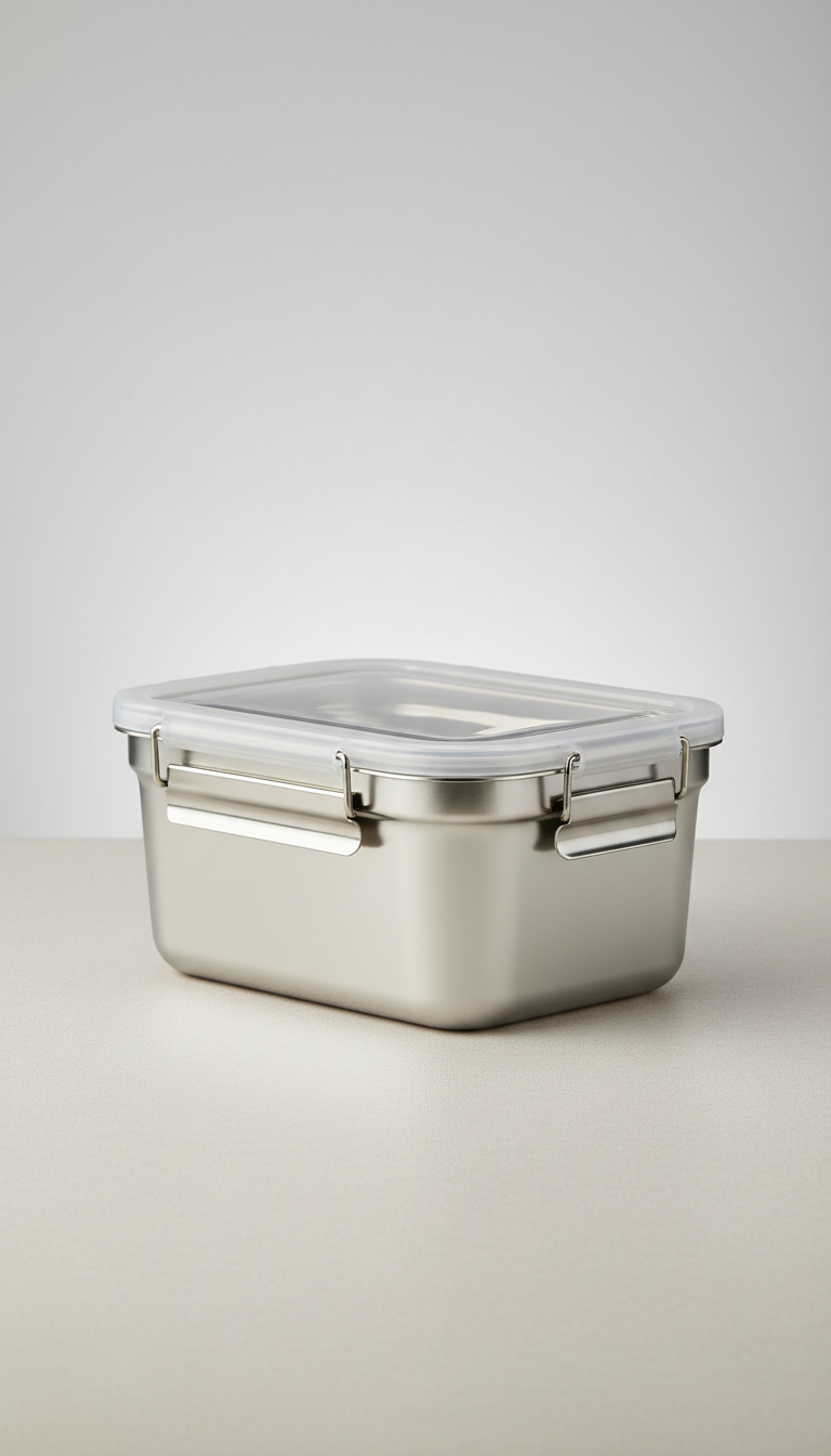 Glass Canister With Bamboo Lid